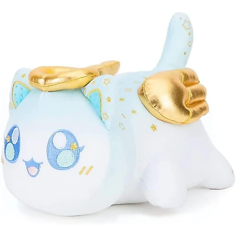 Angel,meemeows อาหารแมว Plushies, Aphmau Plushies Cat Meow Meow, แฮมเบอร์เกอร์แซนวิชโคล่า, สําหรับเด็กและแฟนสะสม, นางฟ้าและปีศาจ