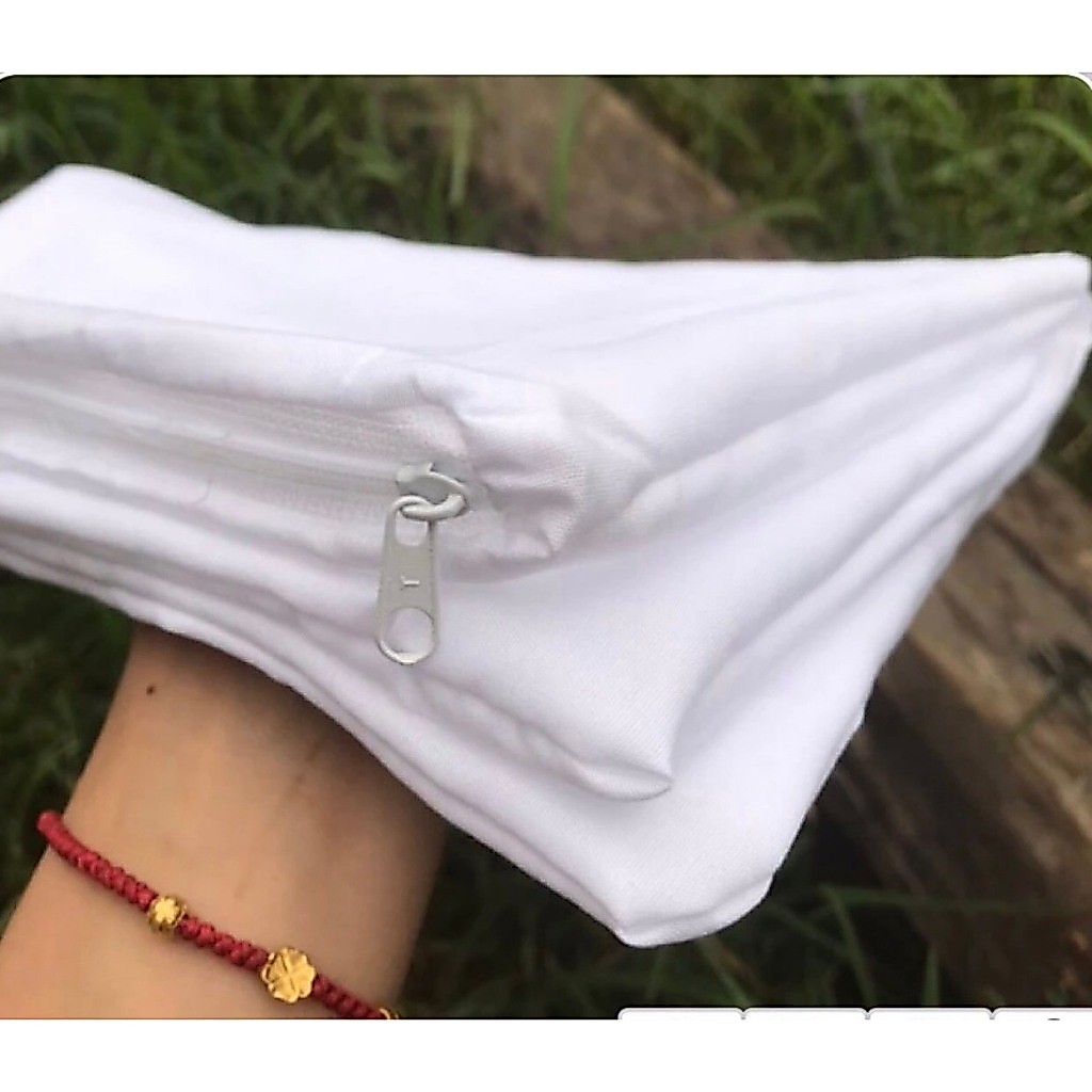 ปลอกหมอน 40x60 ซม. สีขาวมีซิปนุ่มและเรียบเหมาะสําหรับปลอกหมอนทุกประเภท