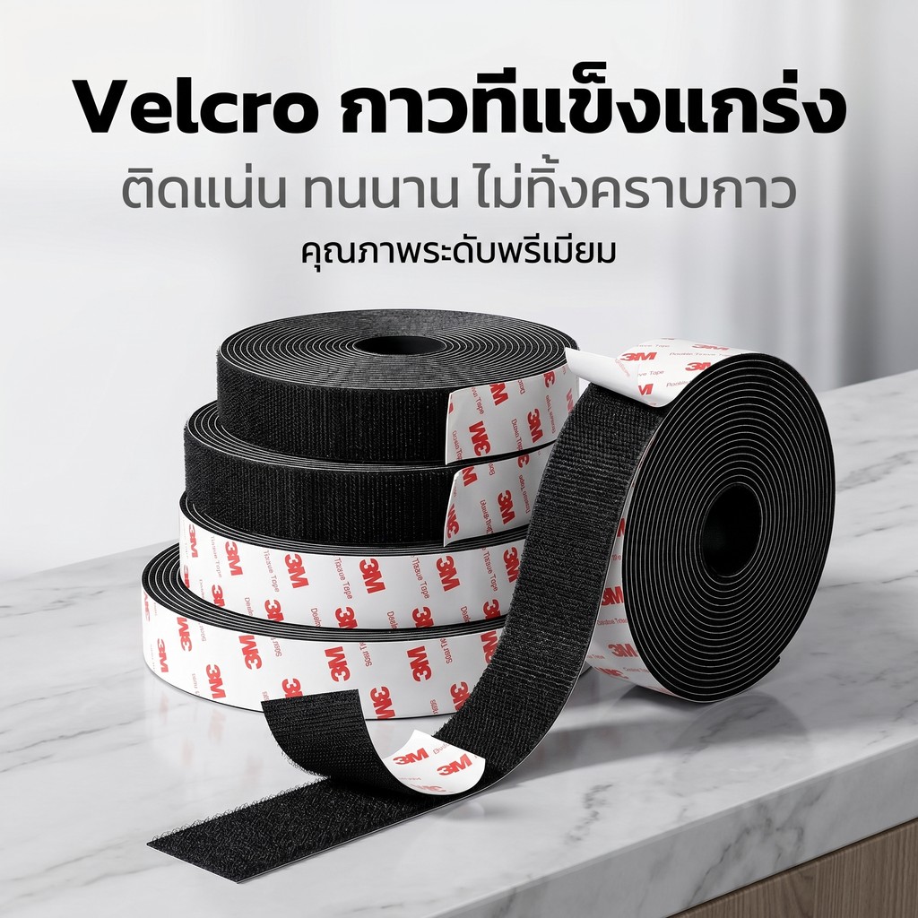 ถูกที่สุด🔥ตีนตุ๊กแก ตีนตุ๊กแกแบบมีกาว เทปตีนตุ๊กแก3M 1ม./ม้วน Diy ขน+หนาม มีกาวทั้งสองเส้น ติดผนัง ม่านตีนตุ๊กแก กันนํ้า
