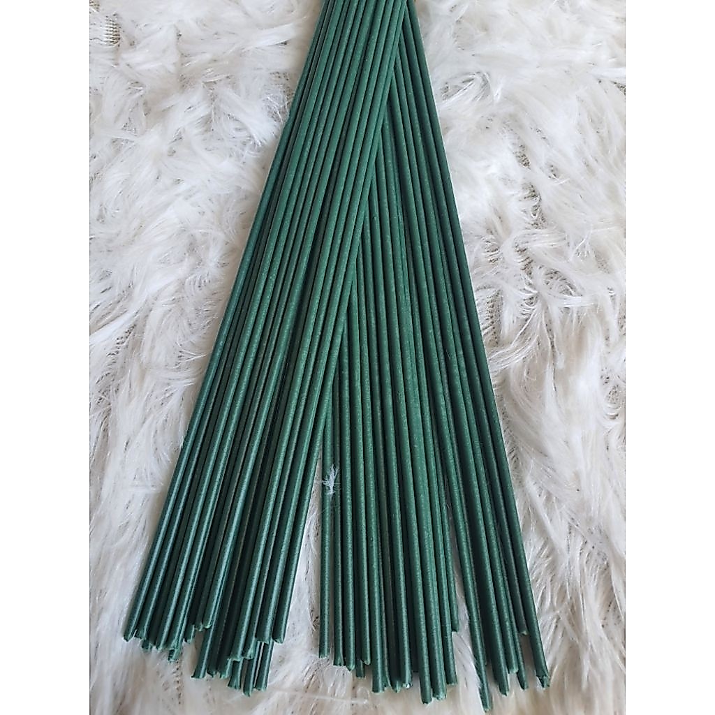 ลวดเขียวทำก้านดอกไม้ 2.2 มิล  30 cm และ 40 ซม 50 เส้น เคลือบพลาสติก
