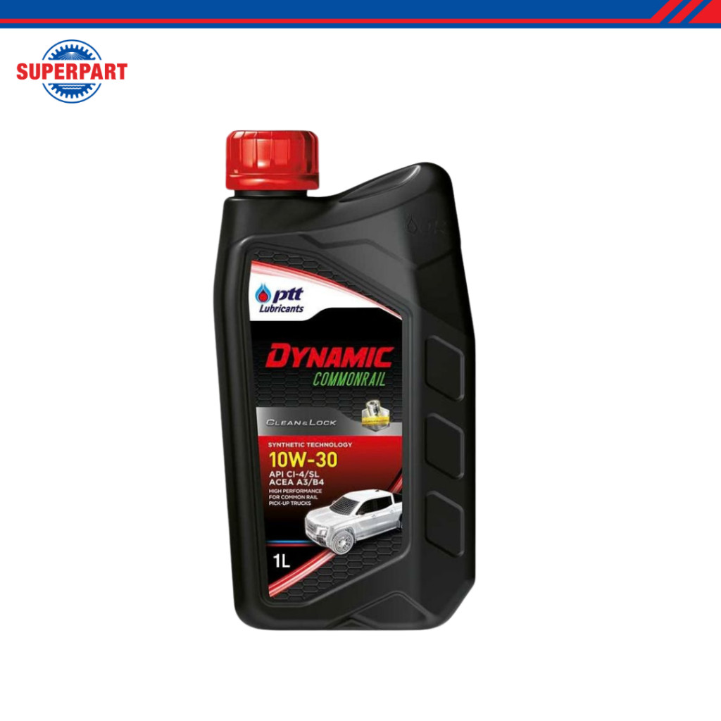 PTT น้ำมันเครื่องดีเซลกึ่งสังเคราะห์ PTT DYNAMIC COMMONRAIL (10W-30) (1L) (403776)