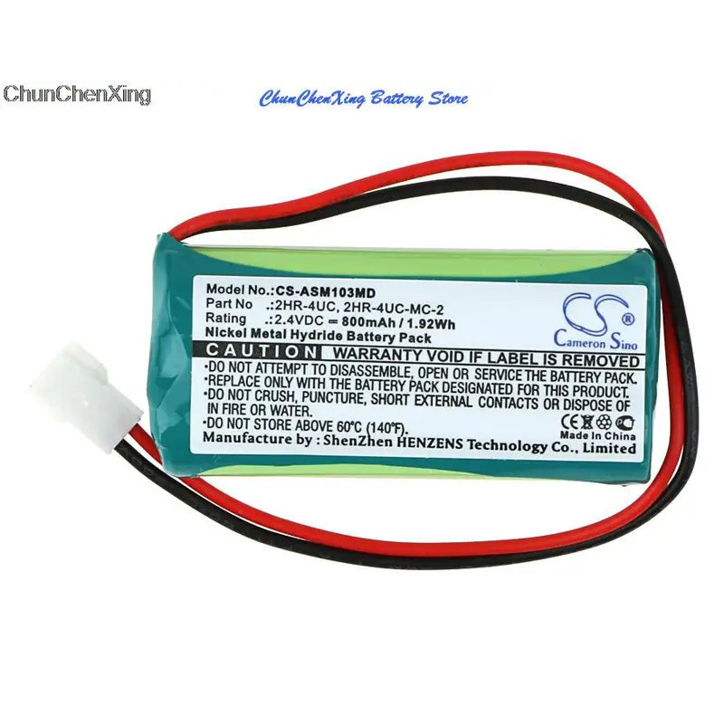 Cameron Sino 800mAh แบตเตอรี่ 2HR-4UC, 2HR-4UC-MC-2 สําหรับ Air Shields-Vickers JM103 Jaundifi Mete