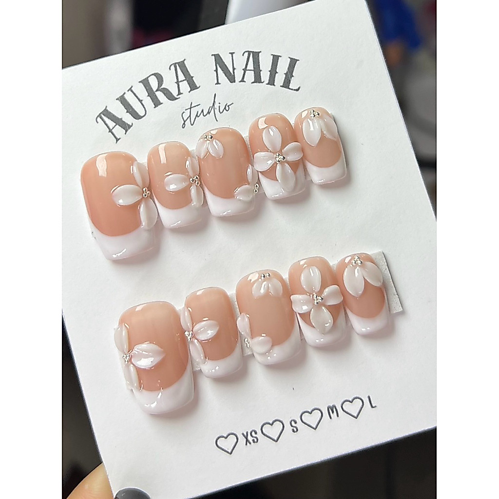 เล็บปลอมสีเจลแท้100% ✨ฟรีอุปกรณ์ติดเล็บครบชุด✨