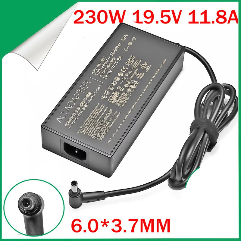 อะแดปเตอร์แล็ปท็อป 19.5V 11.8A 230W 6.0*3.7 มม.ADP-230GB B AC Power Charger สําหรับ ASUS ROG Strix G