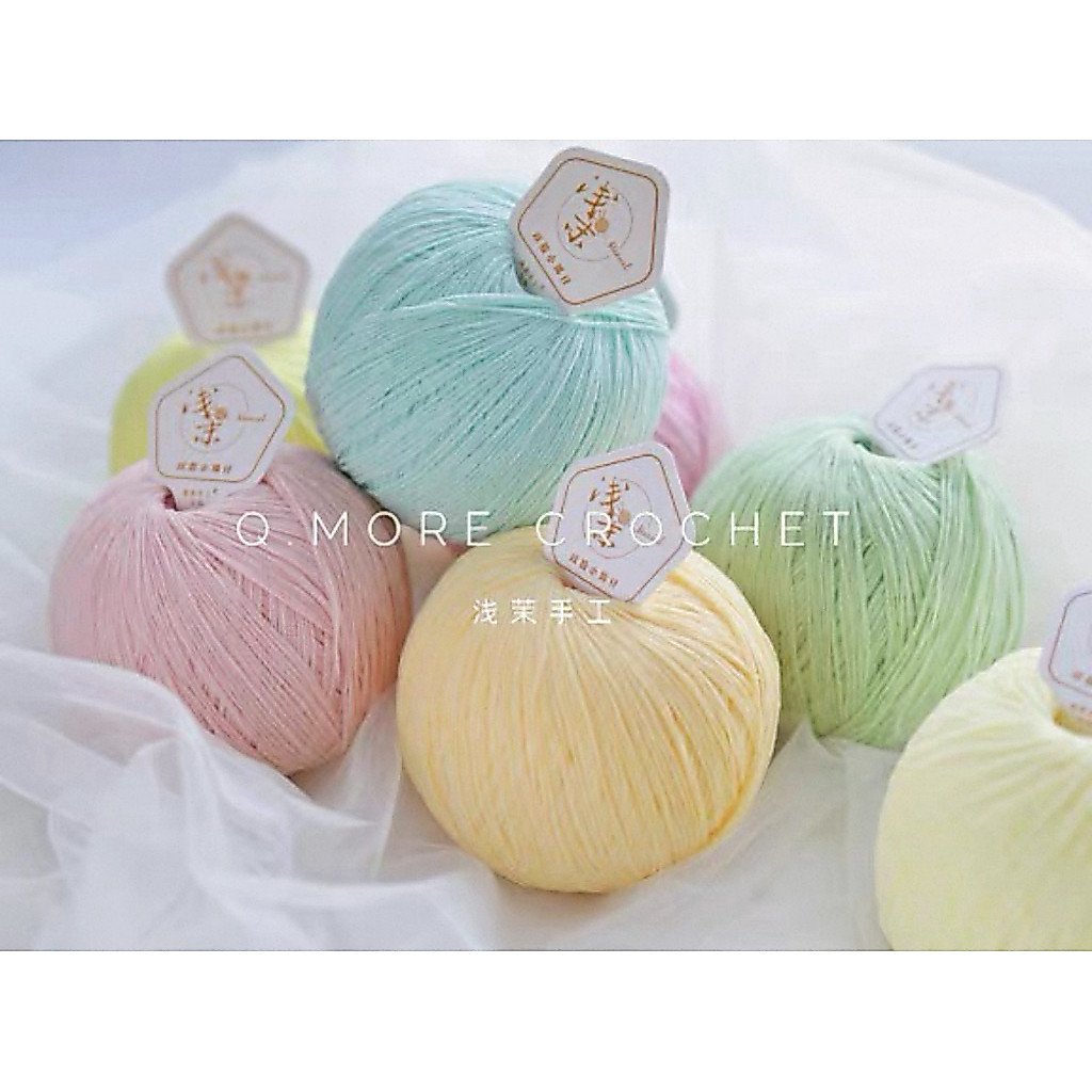 🌻|พร้อมส่ง|🌻 ไหมอุด้งจิ๋ว เส้นเล็ก น้ำหนัก 50 กรัม (เส้นคู่)