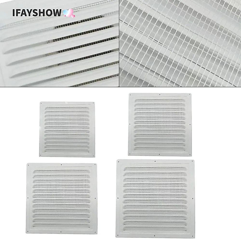 IFAYSHOW ฝาครอบระบายอากาศ, อลูมิเนียมอัลลอยด์ท่อไอเสียช่องระบายอากาศ, หน้าจอฝาครอบระบบอากาศโลหะ 200*300 มม./200*400 มม. ฝาครอบหน้าจอแมลง