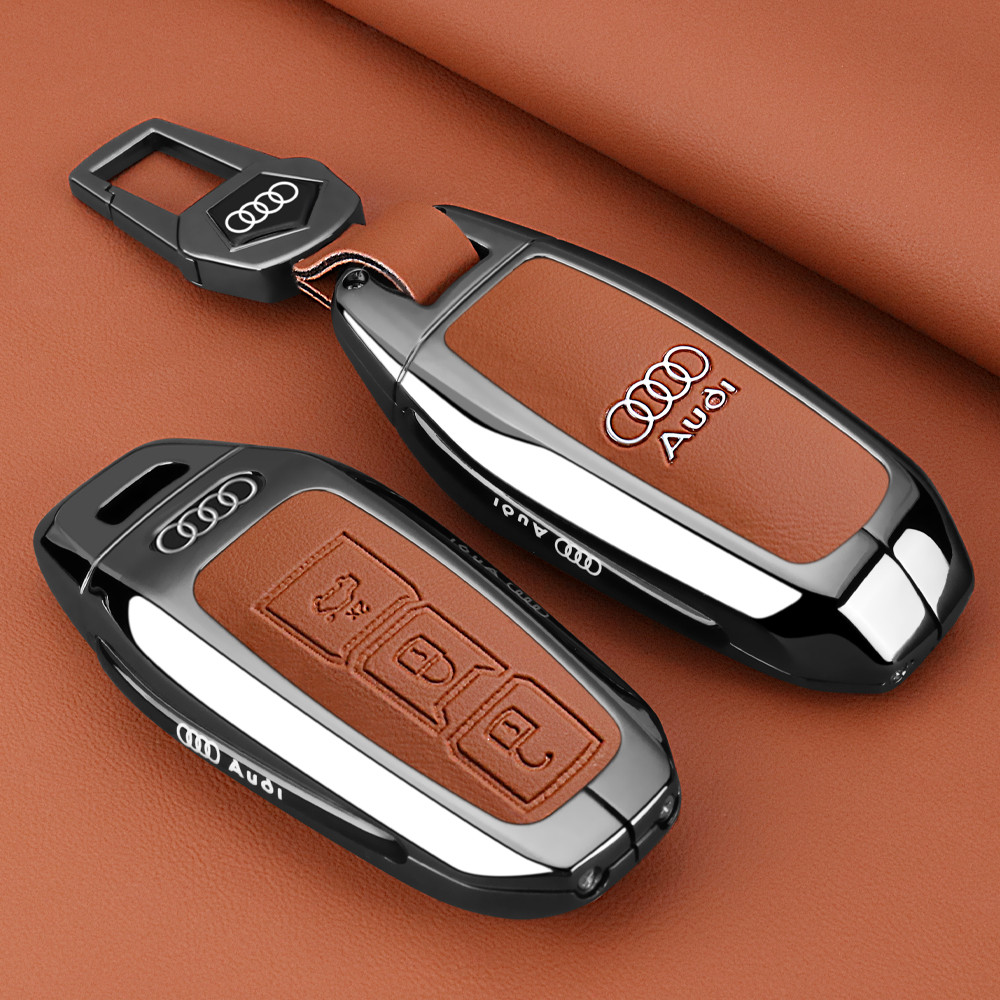 เหมาะสําหรับ 25 Audi A6L e-tron Metal Key Cases เฉพาะกระเป๋า A5L/Q6L e-tron Premium Case