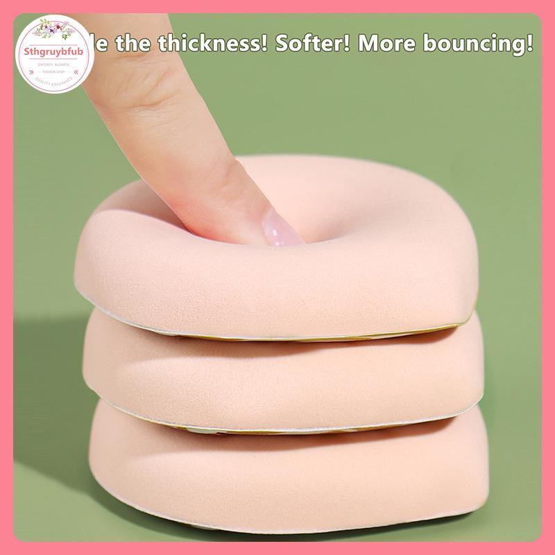 STHB แต่งหน้าฟองน้ําพัฟแต่งหน้า XL แป้งคอนซีลเลอร์ Super Soft Elastic Cotton Face Base Make Up พัฟเค