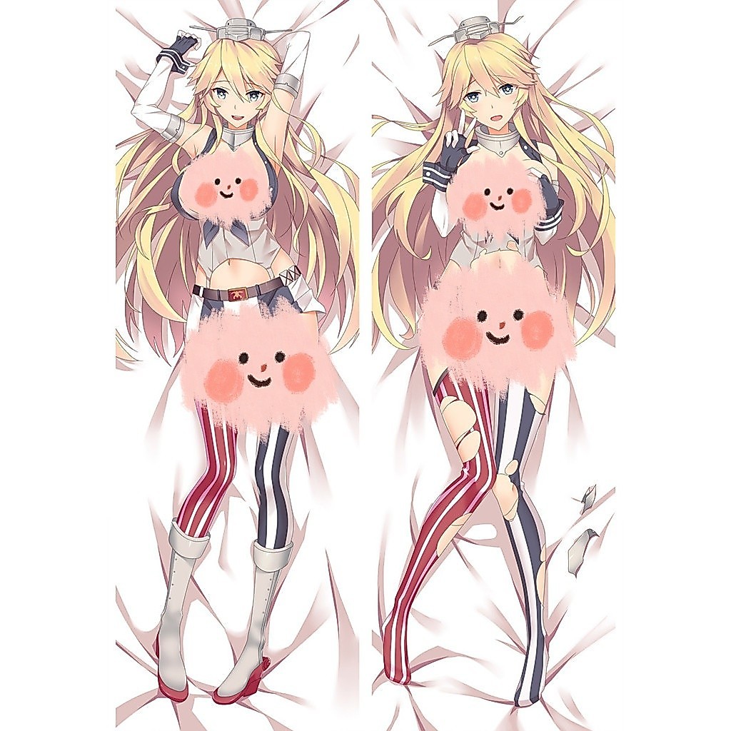 Kantai Collection Iowa class เรือรบอะนิเมะ Dakimakura กอดหมอน Body Case ครอบคลุม Otaku Sleepy