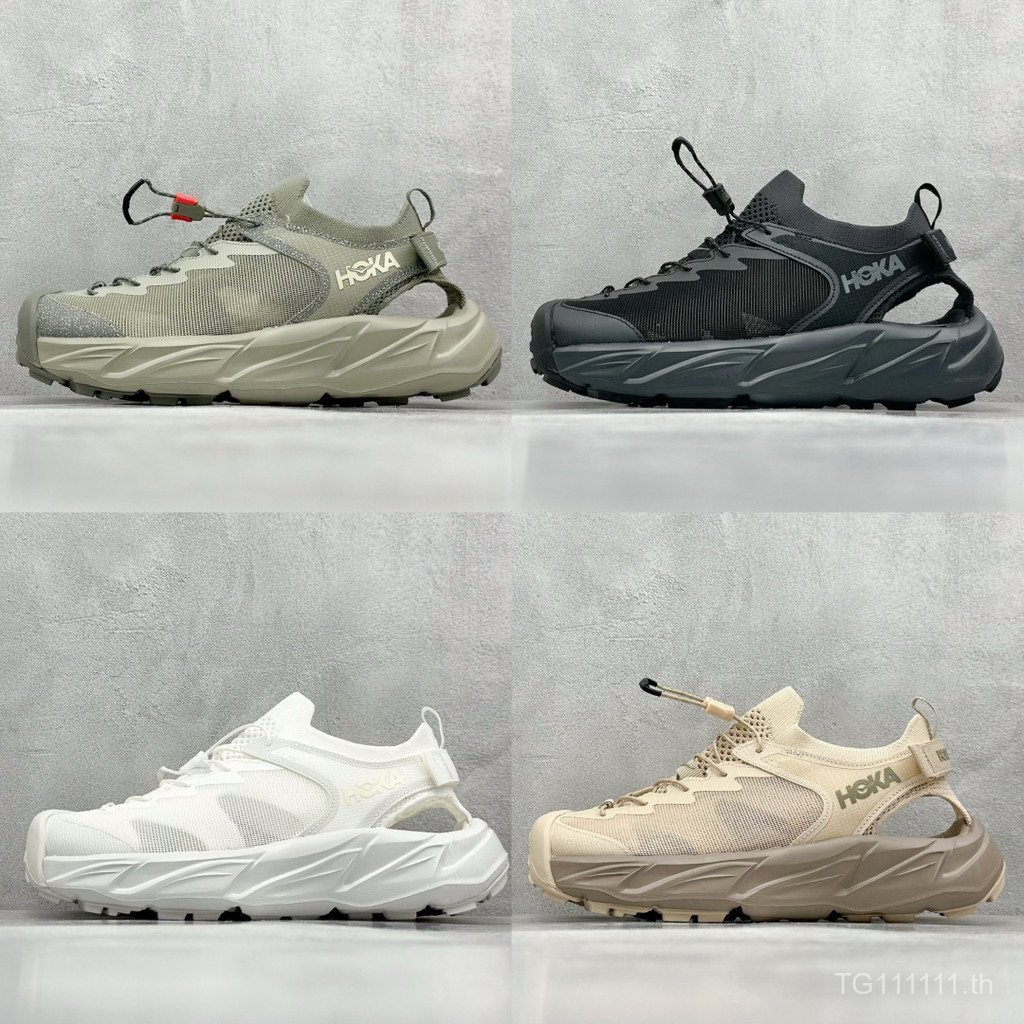 Hoka one one HOPARA 2 รองเท้าแตะกีฬาสําหรับผู้ชายและผู้หญิงคู่รองเท้าเดินป่าเทรล Unisex T8TG UVUL J1