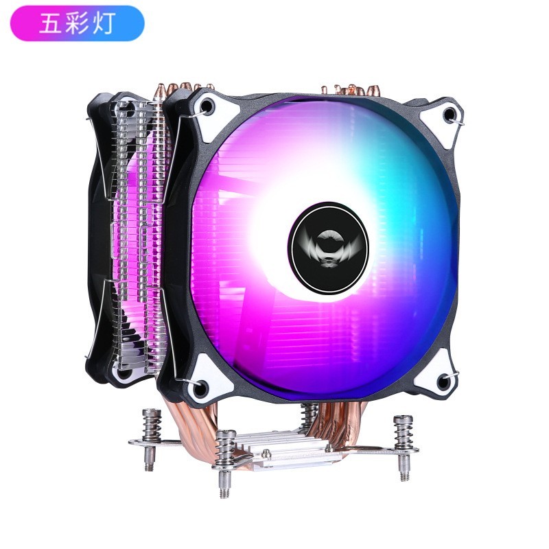 X99 CPU พัดลมหม้อน้ํา 6 ท่อความร้อนเดสก์ท็อป 2011 Server 12 ซม.คอมพิวเตอร์ Silent Air Cooling x79 เม