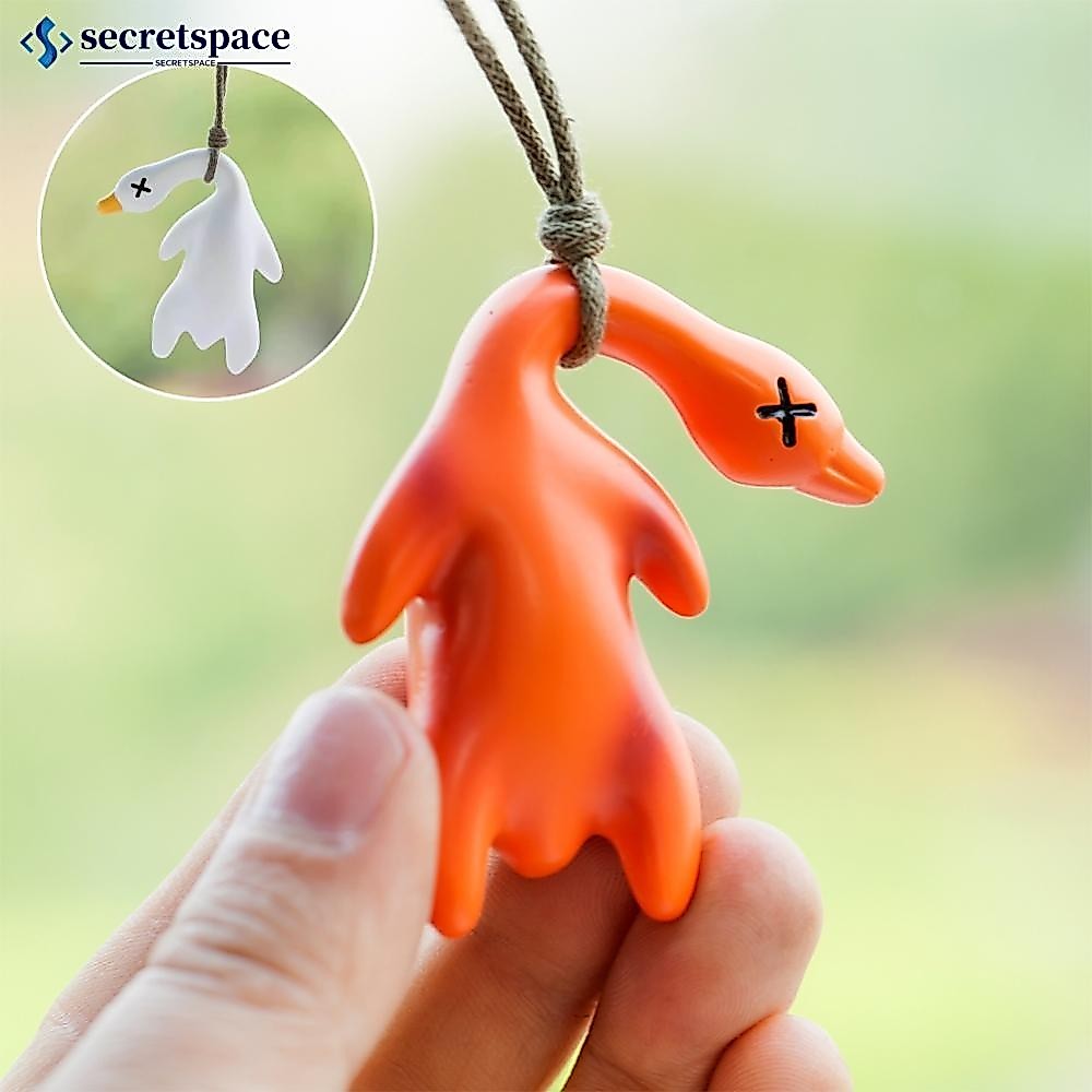 Secretspace ภายในรถกระจกมองหลังอัตโนมัติตลกแขวน Swing เป็ดตกแต่งเปลี่ยนสีเป็ดน่ารักอุปกรณ์เสริมในรถยนต์ Y8Z8