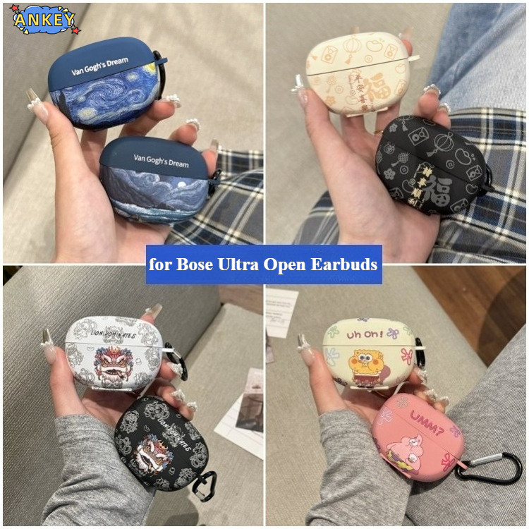 for Bose Ultra Open Earbuds Case Protective Cute Cartoon Covers Wireless Earbuds Shell TWS Headphone Portable