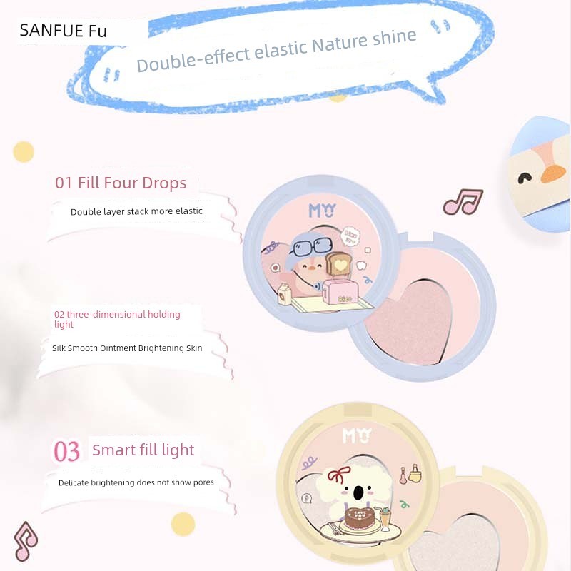 บลัชออน บลัชออน 4u2 ครีมบลัช Sanfu MYY Fun Zoo Series บลัชออนพาเลท 496368