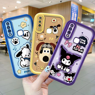 TPU ซิลิโคนนุ่มเคสโทรศัพท์สําหรับ VIVO Y3S2020 Y11 Y12 1940 1906 1904 1902 1901 Y17 Y15 Y12i Y20 Y20S Y20T Y12S Y20i Y12A น่ารักการ์ตูน Kuromi หมี