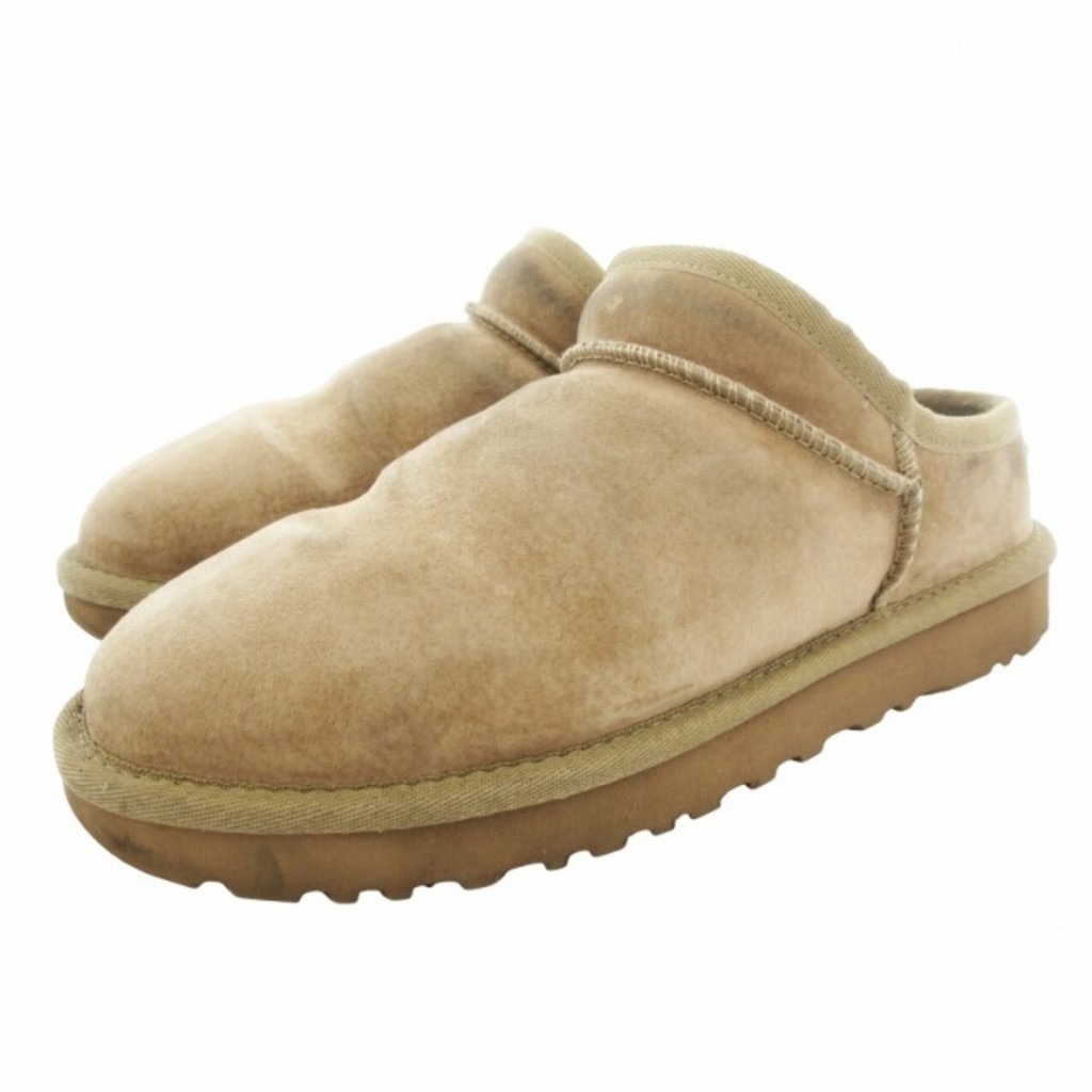 UGG Shoes Beige Leather Mouton Direct from Japan Secondhand