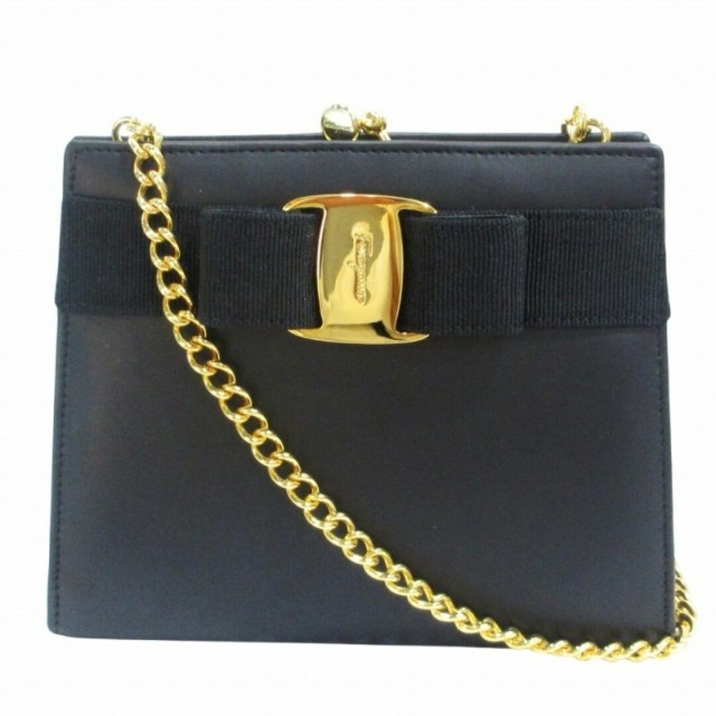 Salvatore Ferragamo Shoulder Bag VARA leather Direct from Japan Secondhand