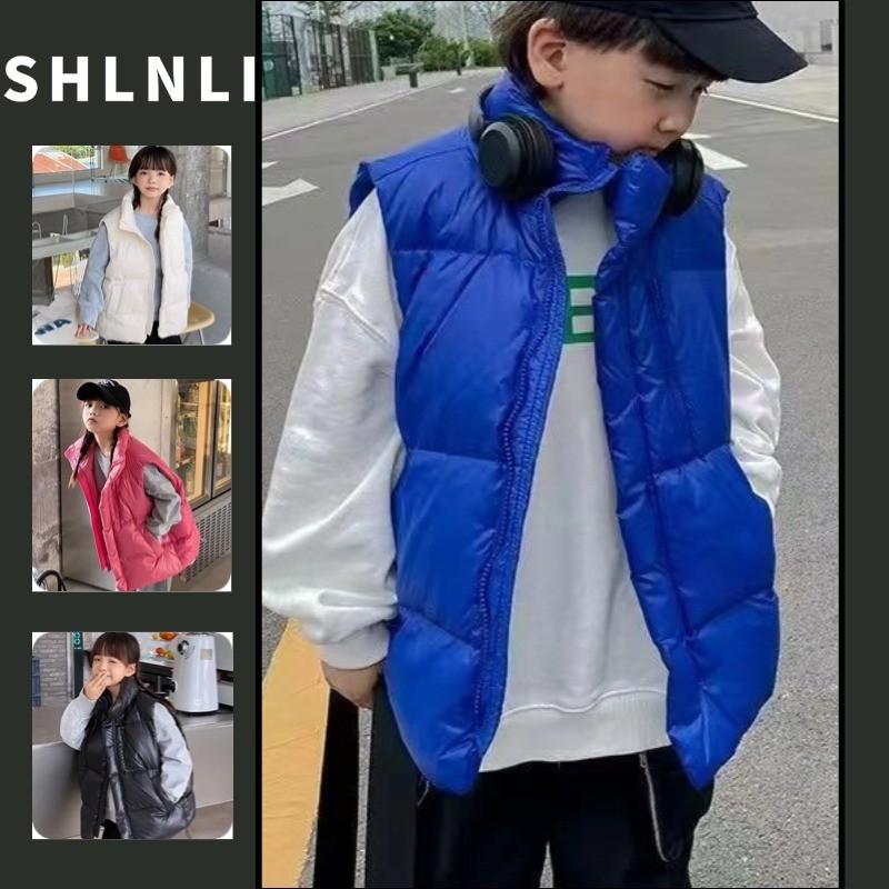 ฤดูใบไม้ร่วงและฤดูหนาวของผู้หญิงยืนปกตุ๊กตาหนาเสื้อกั๊กแขนกุดสไตล์เกาหลีสีทึบสบายๆหลวมแจ็คเก็ตที่อบอุ่น