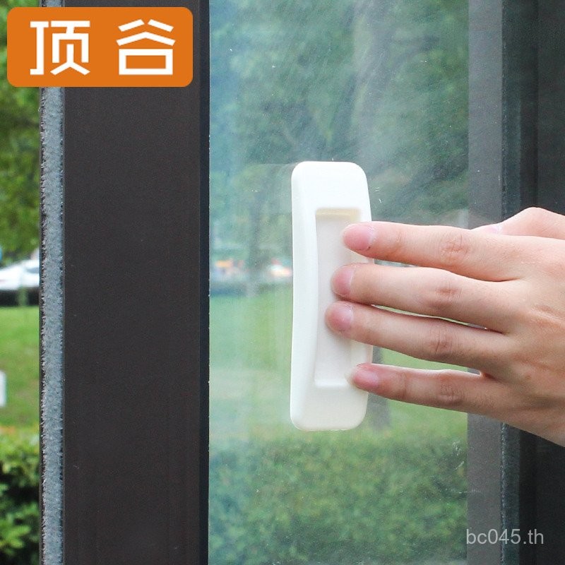 Self-Adhesive Handle Top Valley ตู้เสื้อผ้าประตูบานเลื่อนเจาะรูฟรี Strong เท่านั้นหน้าต่าง 12 มือจับ