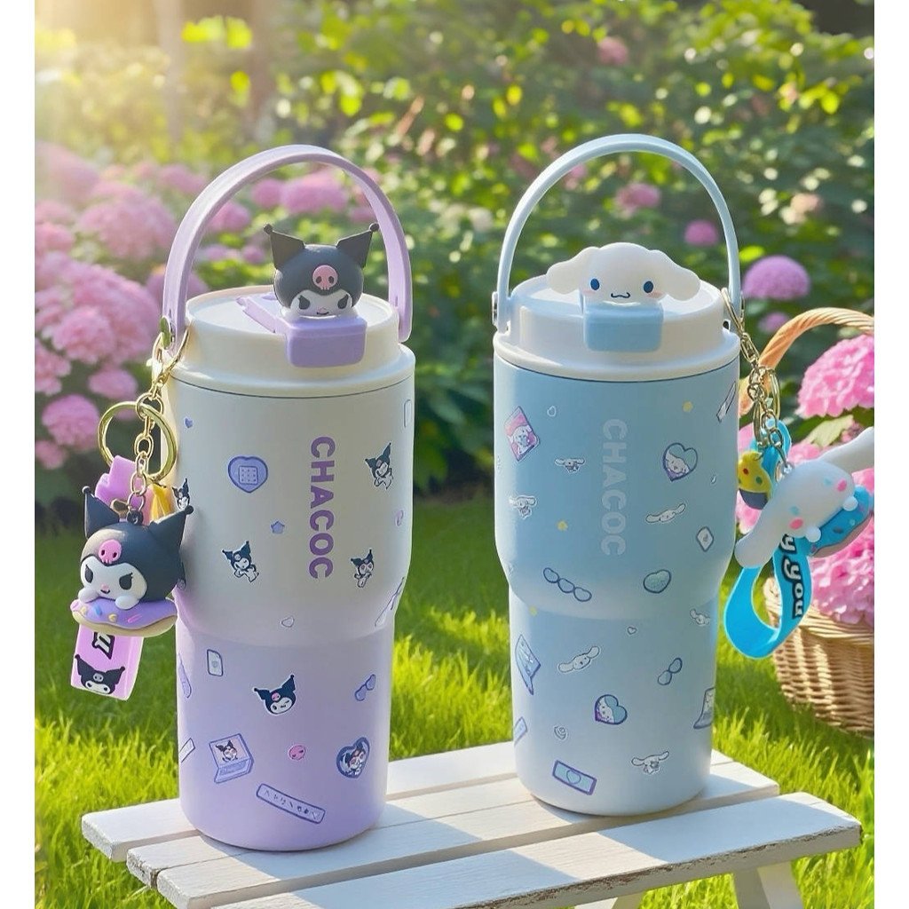 Sanrioแก้วน้ำเก็บอุณหภูมิ น่ารัก ของแท้ ขนาดใหญ่ 600ML/900ML เก็บความเย็น 6-12 ชั่วโมง - รูปที่ 7