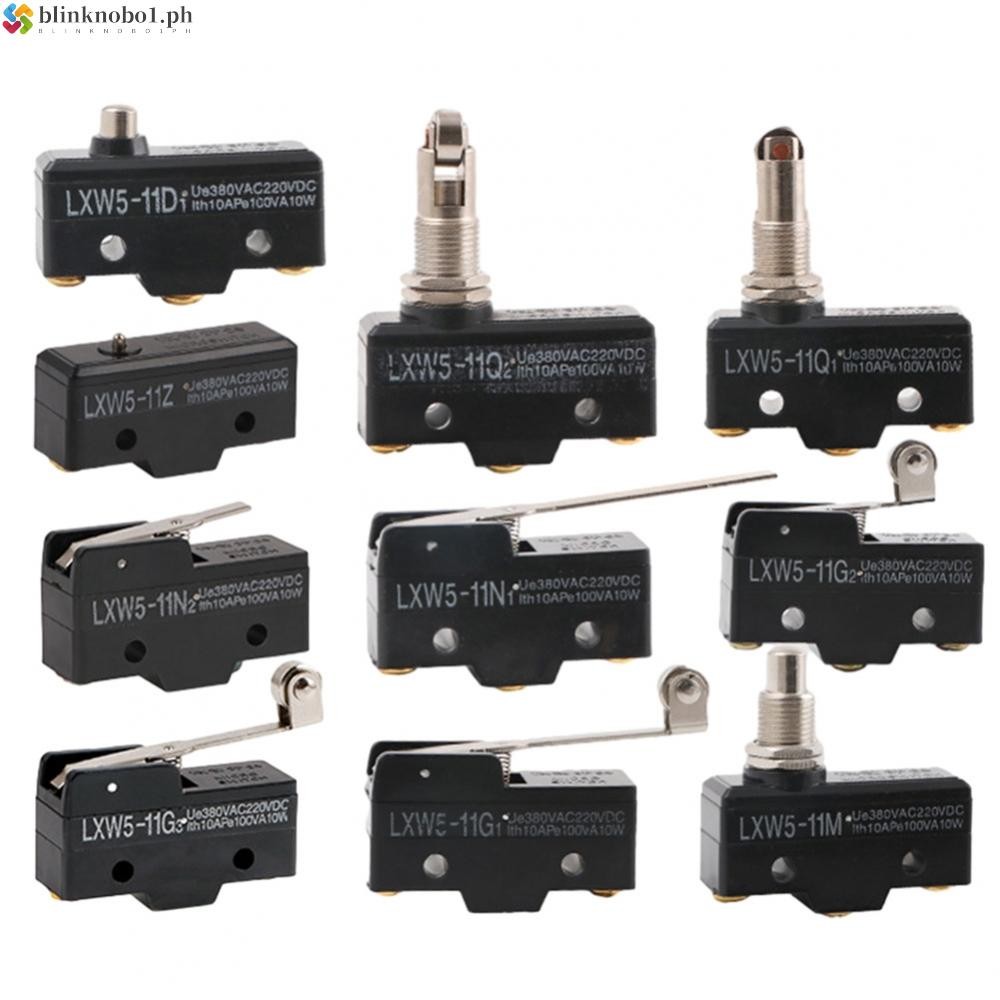 LXW5 11M Push Plunger Actuated Limit Switch สําหรับชิ้นส่วนเครื่องกลสีดํา
