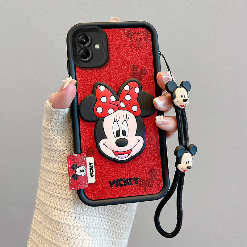 เหมาะสําหรับ Samsung GalaxyA04 เคสโทรศัพท์การ์ตูนน่ารักหญิง sx A04s หนังเมล็ด Mickey 3 Star a04s เคส