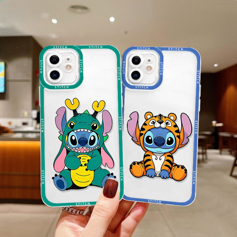 ZBS โปร่งใส Tpu SILICONE Soft Case Stch สําหรับ OPPO reno A18 A3S A5S A15 A54 A53 A57 5 A12 A38 A1K 