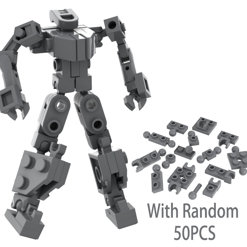 Super Robot Bone Skeleton Mecha MOC Modified Joint Tow Ball Building Blocks War ของเล่นเด็กเครื่องการเรียนรู้การศึกษาของขวัญ