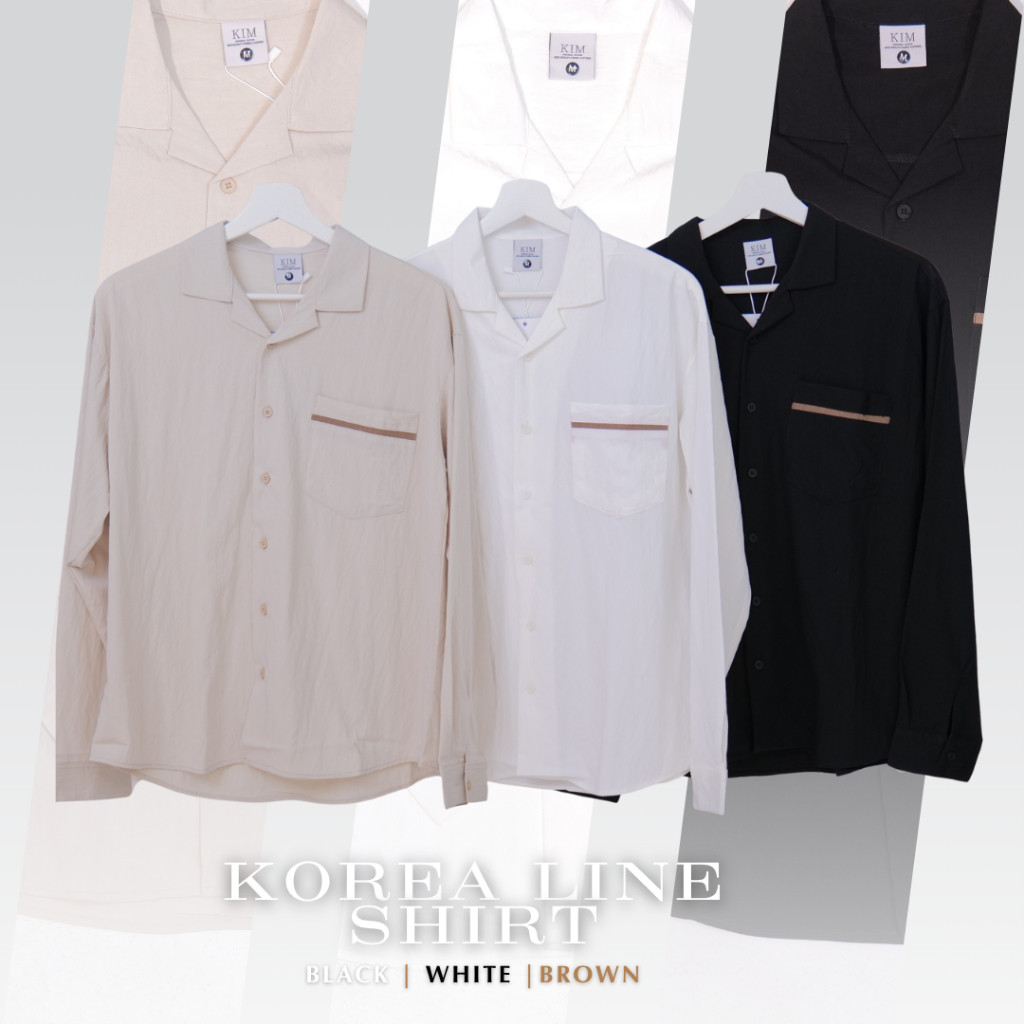 Madday Korea Line Shirt เสื้อเชิ๊ตแขนยาว / S52