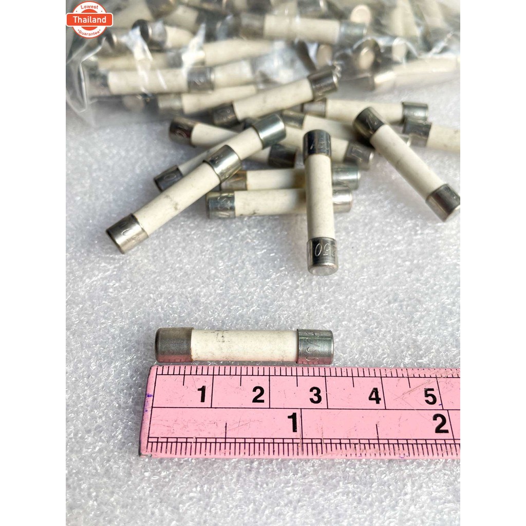 10A 250V 5ตัว/10ตัว ฟิวส์เซรามิก Bussmann Fuse ABC-10,Fast Acting Ceramic Tube 6x32mm ฟิวส์กระเื้อง 