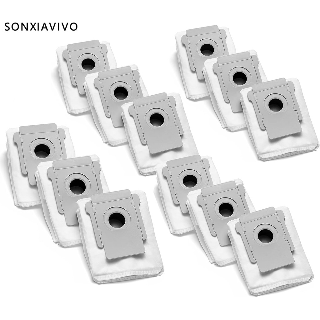 สําหรับชิ้นส่วนทดแทน iRobot - ถุงกําจัดสิ่งสกปรก 12 แพ็คเข้ากันได้กับ Roomba Clean Base รุ่น i1+, i3