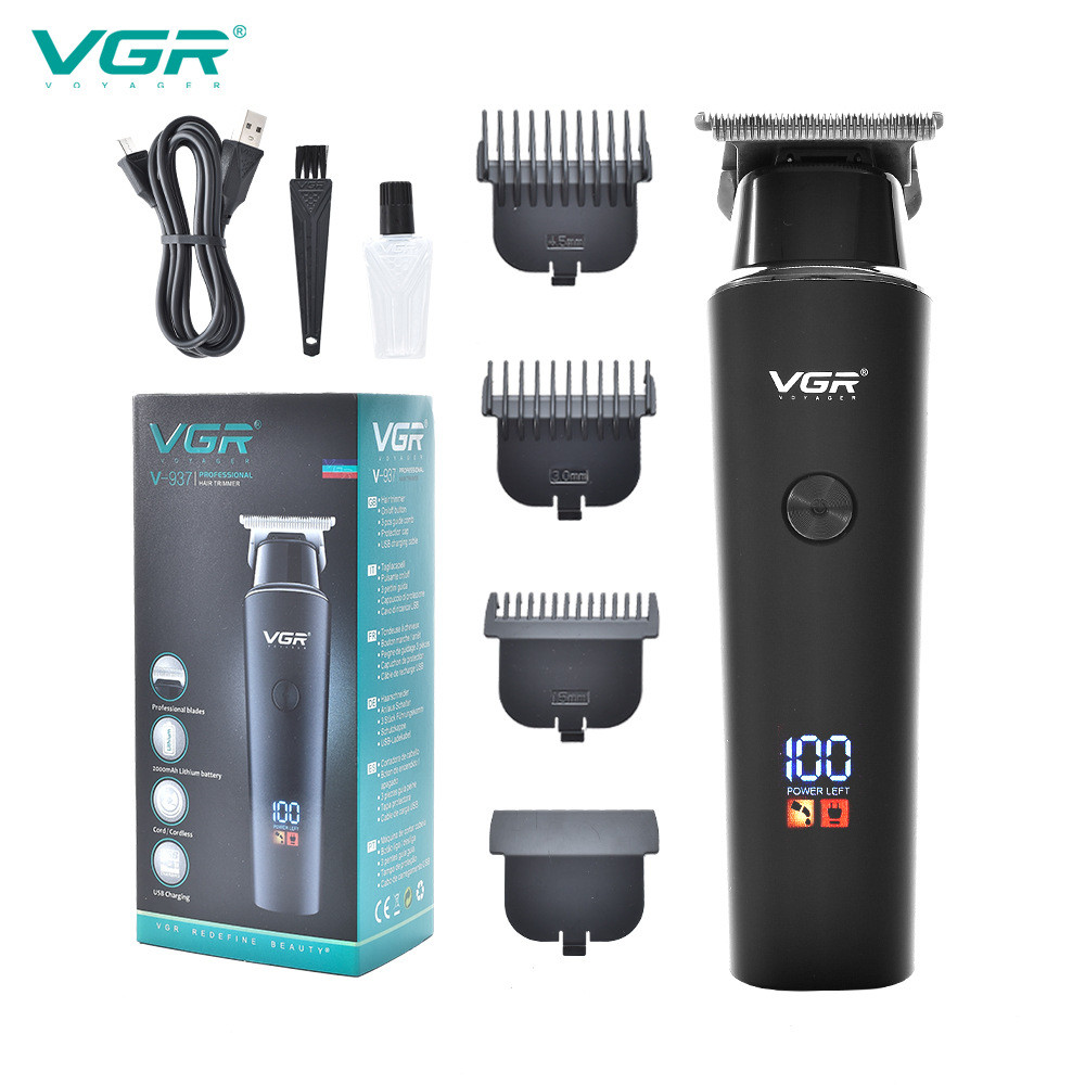 VGR T-blade ตัดผมเครื่อง Professional Beard Trimmer ไร้สายผม Clipper ผมไฟฟ้า Trimmer สําหรับชาย V937