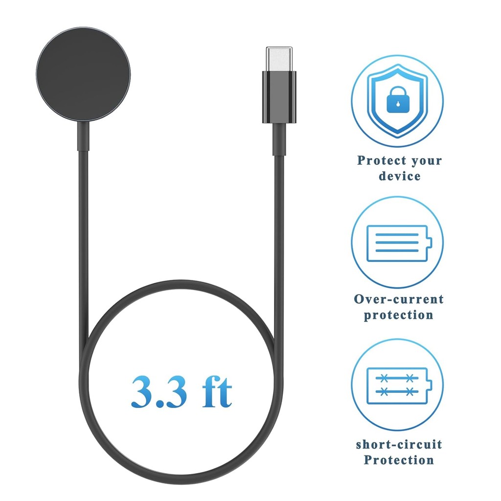 อัพเกรด USB C Galaxy Watch 6 Charger อลูมิเนียมแม่เหล็กชาร์จไร้สายแบบพกพา Dock ใช้งานร่วมกับ Samsung