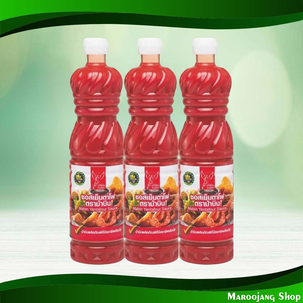ซอสเย็นตาโฟ ม้าบิน 790 กรัม (แพ็ค3ขวด) Yentafo Sauce Mabin