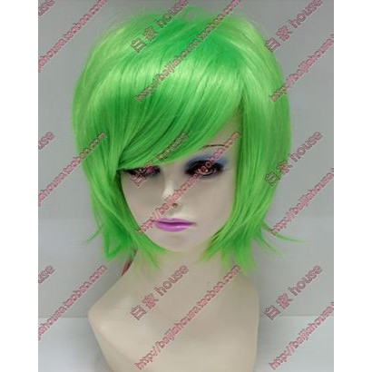 วิกผมคอสเพลย์แบบสั้น สีเขียวอ่อน สำหรับ.Cosplay.VOCALOID.Hatsune.Mikuo