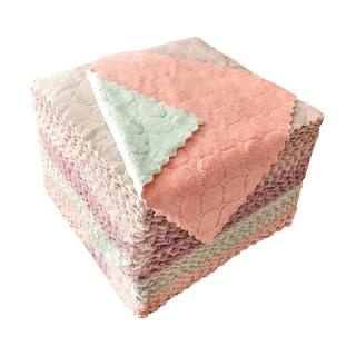 ผ้าขี้ริ้ว ไมโครไฟเบอร์ (ซักได้) ผ้าเช็ดมือ ขนาด 25x25 ซม. (30 ชิ้น)