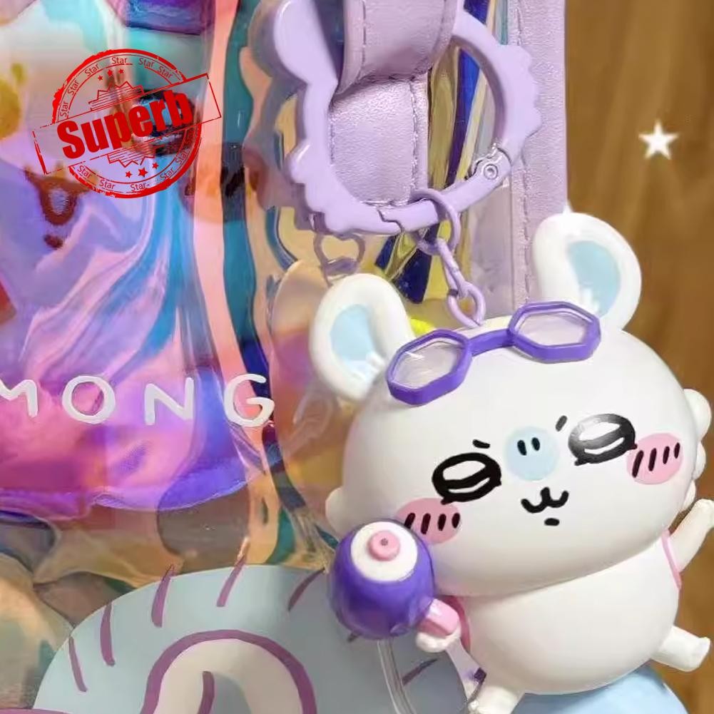 Miniso Chikawa ตุ๊กตาพวงกุญแจ Kawaii Anime สินค้ากระเป๋าตุ๊กตาตุ๊กตา Theme Co Branded L0h1