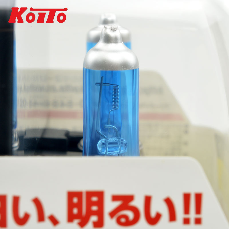 Koito koito ไฟหน้าฮาโลเจน Brightening H4H7H11HB3HB4 Made in Japan 4200K แสงสีขาว High Low Beam