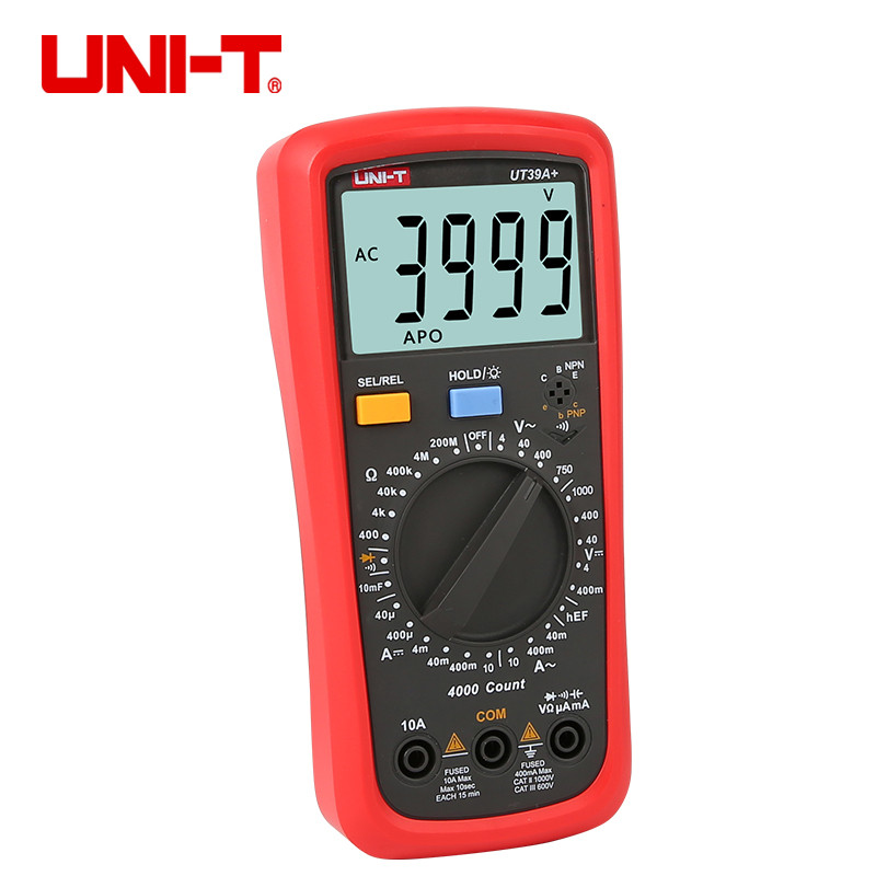U-NIT UT39A/UT39B/UT39C/UT39E มัลติมิเตอร์แบบดิจิตอลแบบใช้มือถือ มัลติมิเตอร์