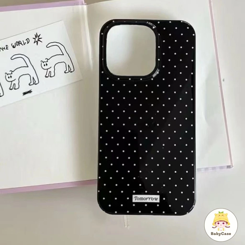 เคสไอโฟน 15 สำหรับ iPhone 12 16 13 11 14 Pro Max 7 16 8 15 14 Plus X XR XS Max ฝาครอบพื้นผิวมันวาว โพลก้า ขั้นสูงขั้นสูง