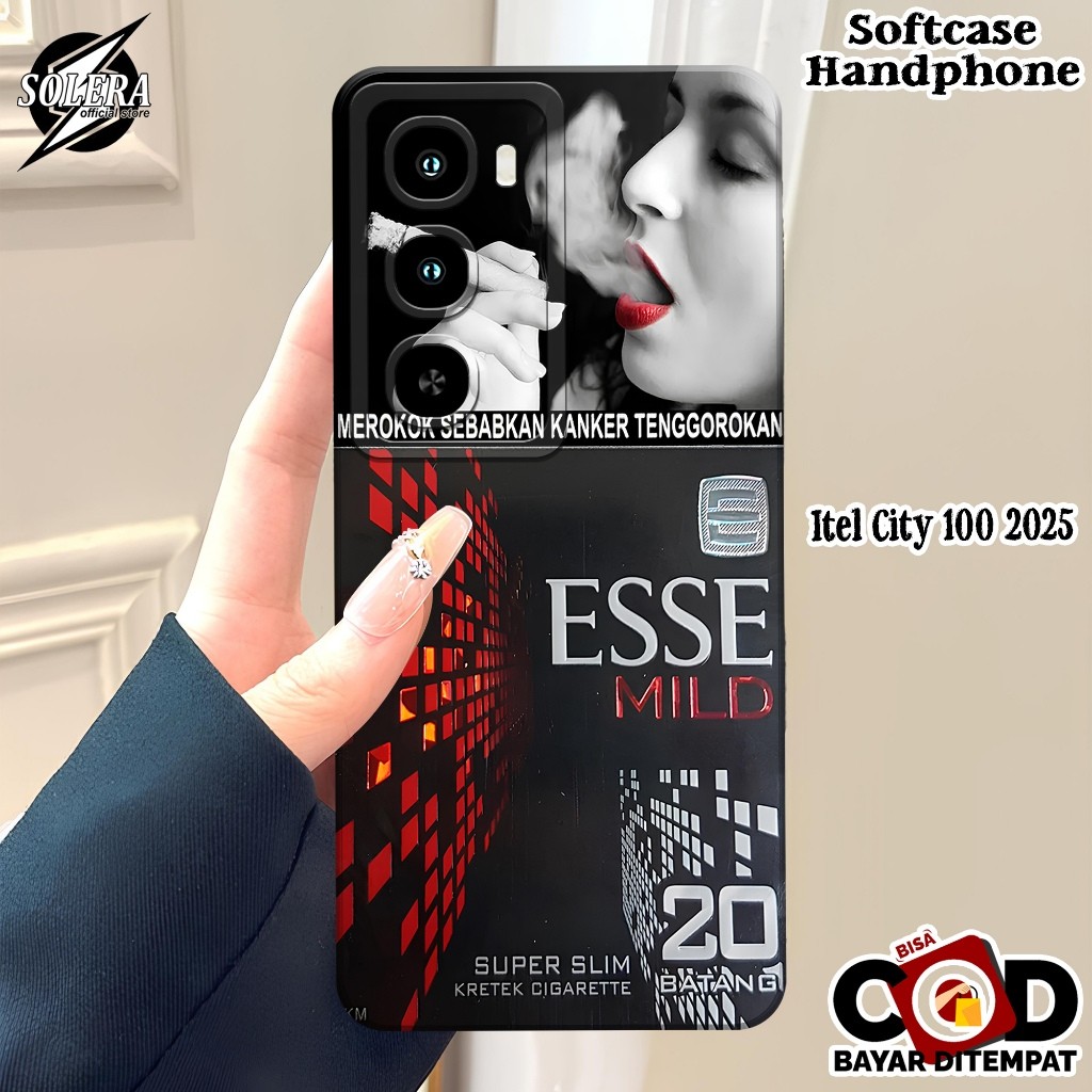 ITEL CITY 100 2025 กรณี ITEL CITY 100 Softcase ล่าสุดซิลิโคน Pro กล้องแฟชั่น RK ฝาครอบ Hp Kesing ITE