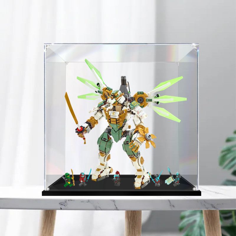 [กล่องแสดงโปร่งใส] Pinfeng Lloyds Titan Mecha 70676 กล่องแสดงอะคริลิอาคารบล็อกรูปกล่องลึกลับฝาครอบกั