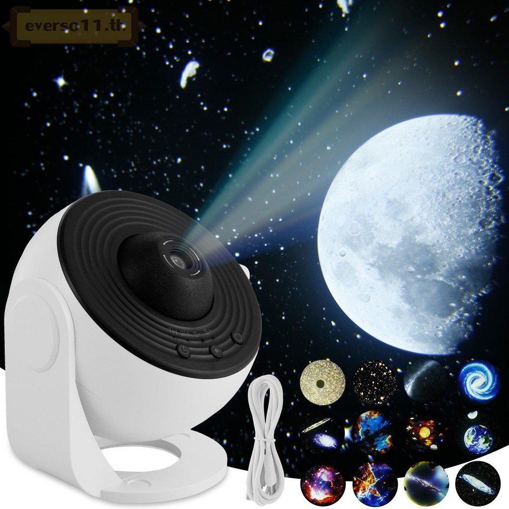 Star Projector Silent Galaxy Projector Compact Star Projector Galaxy Light ปรับโฟกัสโปรเจคเตอร์สําหร