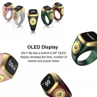 Hgth สมาร์ท bih Tally Counter แหวนสําหรับมุสลิม Zikr Digital beeh 5 เวลาสวดมนต์ HOT