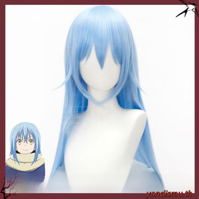 That Time I Got Reincarnated as a Slime Rimuru Tempest Cosplay Wig 70cm Light Blue Heat Resistant Fi