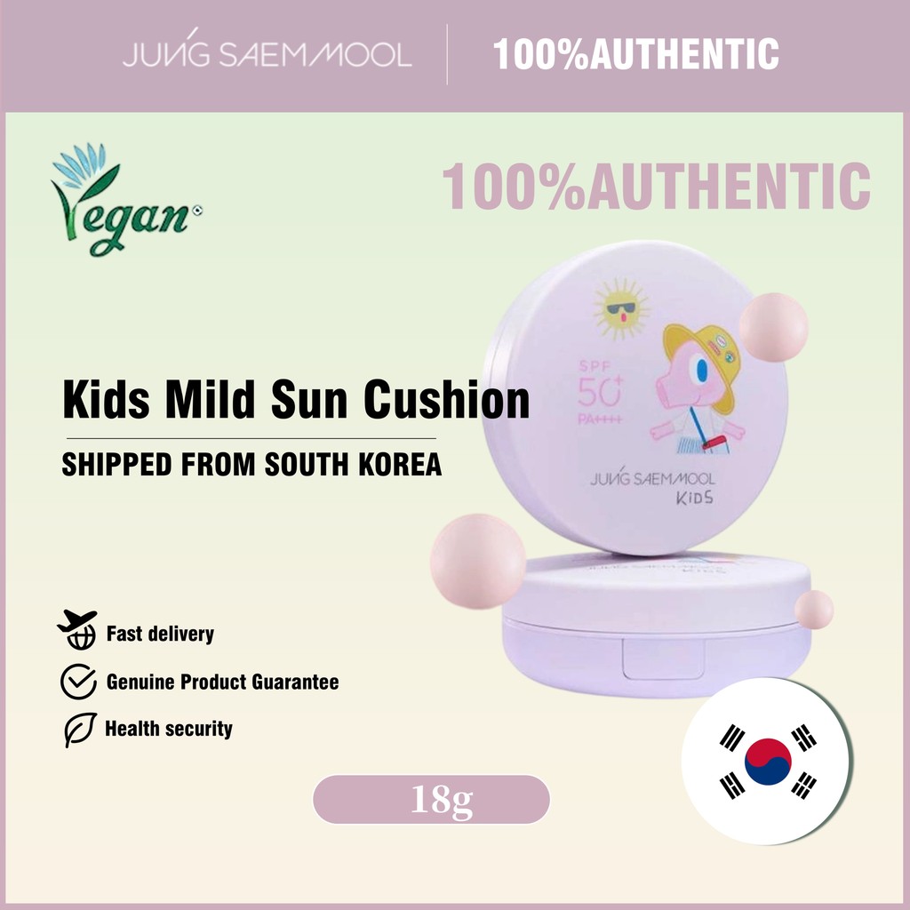 [JUNG SAEM MOOL] Kids Mild Sun Cushion 18g SPF50+ / PA++++