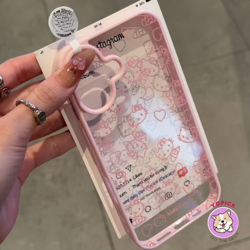 แมวน่ารักเหมาะสําหรับIPhone 17Pro 16 15 14 13 12 11 Pro Max X XR XS Max 7 8 Plusสีรูปหัวใจแมวเคสโทรศัพท์คู่สาวอะคริลิโปร่งใสกันกระแทกปกLBK