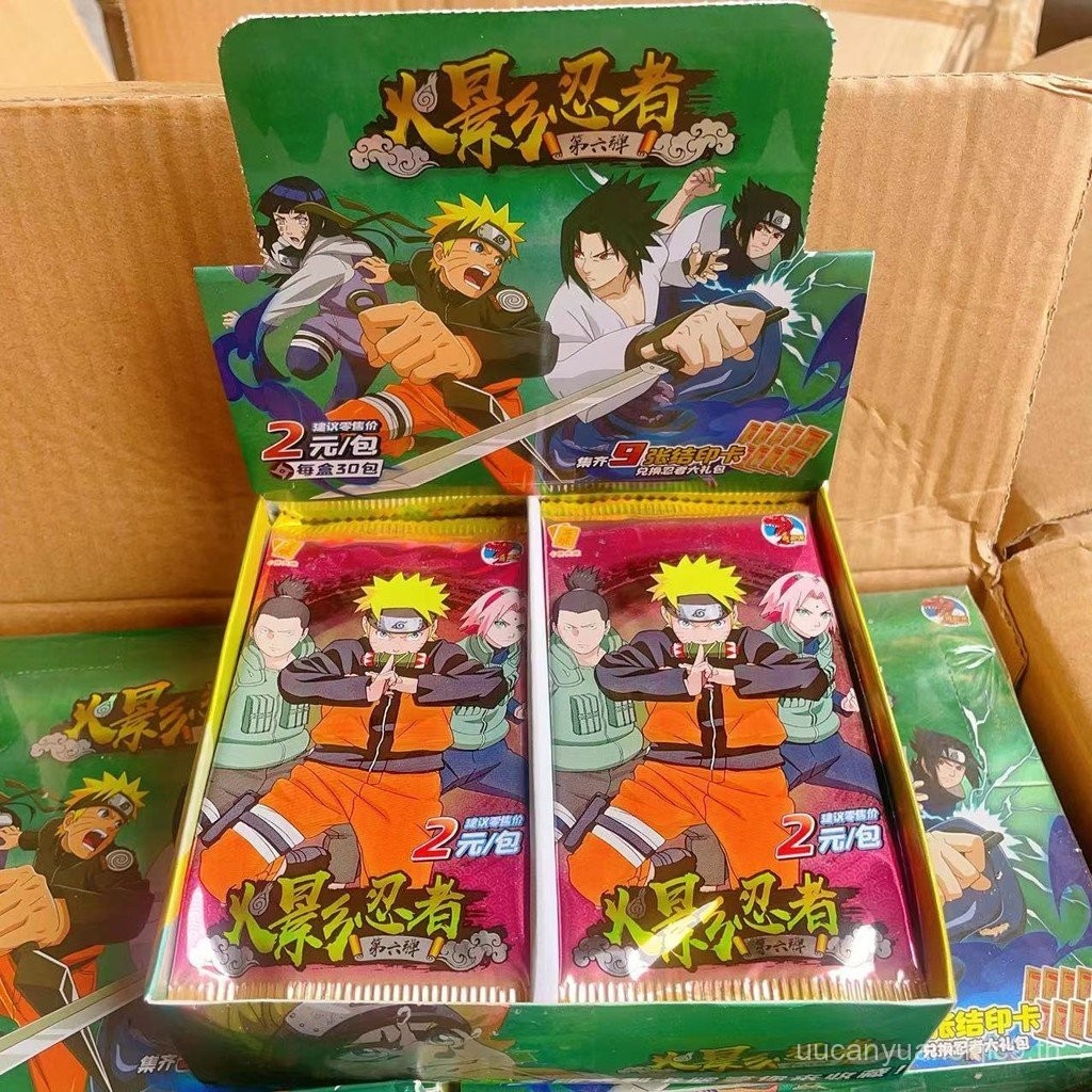 การ์ดนารูโตะ Sixth Bullet 78 Deluxe Edition Two-Yuan Pack การ์ด ssp หายากทั้งกล่องคอลเลกชันหนังสือได