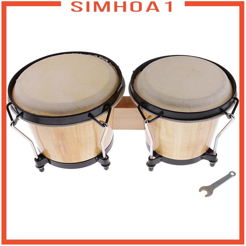 [Simhoa1] Professional African Djembe Hand Bongo Drum Percussion เครื่องดนตรีของขวัญ