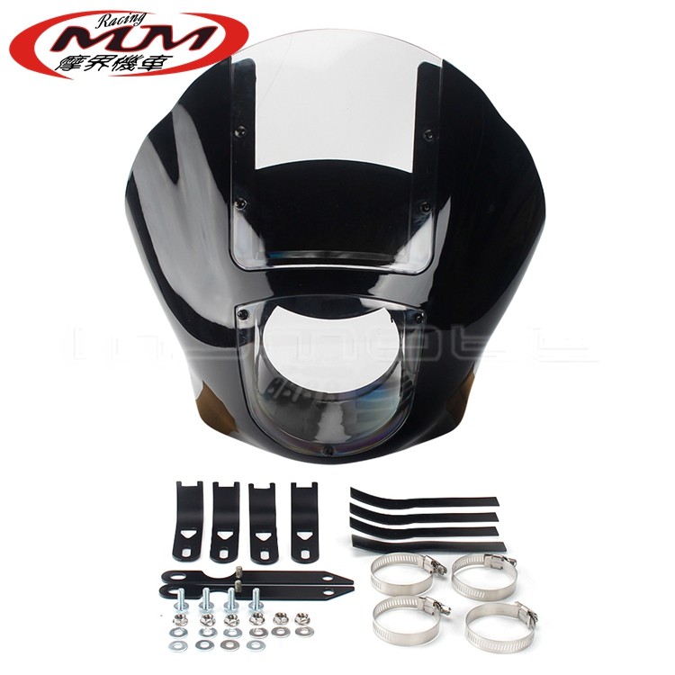 เหมาะสําหรับ Harley Davidson FXR Dinah Soft Tail ชิ้นส่วนดัดแปลงรถจักรยานยนต์ Fairing กระจกกระจก